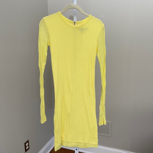 Rag & Bone Knit The Ribbed Dress in Yellow - Picture 2 of 8